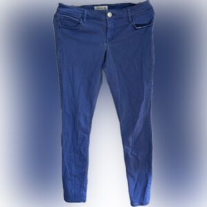 Express jeans royal blue cotton chino straight legged pants
